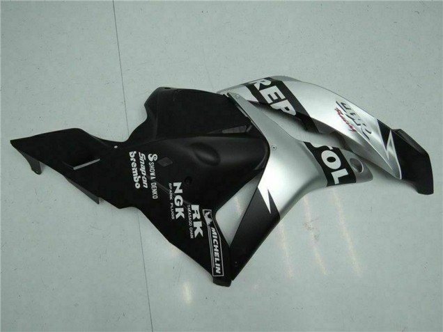 2009-2012 Honda CBR600RR Motorcycle Fairings - Silver Matte Black Repsol Canada Suppliers