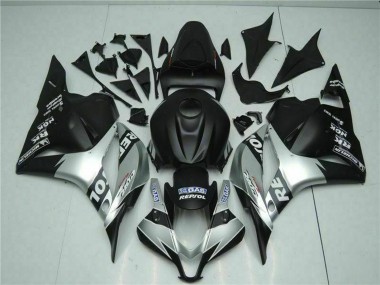 2009-2012 Honda CBR600RR Motorcycle Fairings - Silver Matte Black Repsol Canada Suppliers