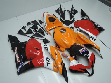 2009-2012 Honda CBR600RR Full Motorcycle Fairing Kits - Orange White Red Glossy Black Repsol Canada Suppliers
