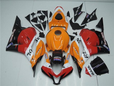 2009-2012 Honda CBR600RR Full Motorcycle Fairing Kits - Orange White Red Glossy Black Repsol Canada Suppliers