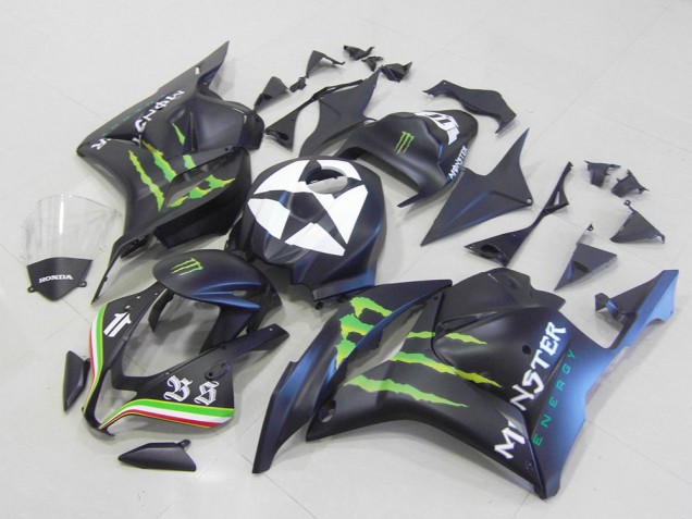 2009-2012 Honda CBR600RR Motorcycle Fairings - Matte Black Blue Green Monster Canada Suppliers