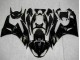 2009-2012 Kawasaki ZX6R Motorcycle Fairings - Glossy Black Gold Ninja Canada Suppliers