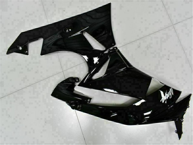 2009-2012 Kawasaki ZX6R Motorcycle Fairings - Glossy Black White Ninja Canada Suppliers