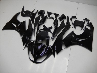 2009-2012 Kawasaki ZX6R Motorcycle Fairings - Glossy Black Canada Suppliers