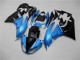 2009-2012 Kawasaki ZX6R Motorcycle Fairings - Light Blue Glossy Black Canada Suppliers