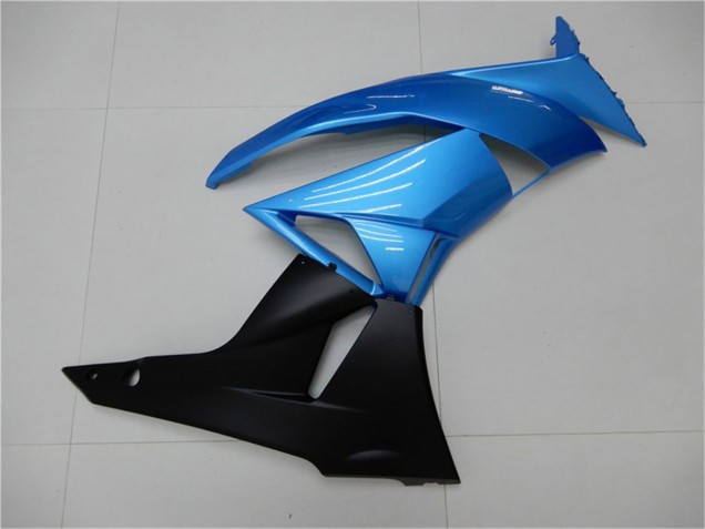 2009-2012 Kawasaki ZX6R Motorcycle Fairings - Light Blue Glossy Black Canada Suppliers