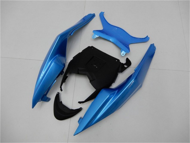 2009-2012 Kawasaki ZX6R Motorcycle Fairings - Light Blue Glossy Black Canada Suppliers
