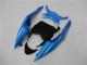 2009-2012 Kawasaki ZX6R Motorcycle Fairings - Light Blue Glossy Black Canada Suppliers