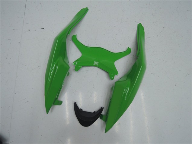 2009-2012 Kawasaki ZX6R Motorcycle Fairing Kits - Green Glossy Black Canada Suppliers