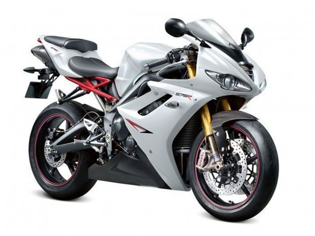 2009-2012 Triumph Daytona 675 Triple Motorcycle Fairings - Pearl White Black Canada Suppliers