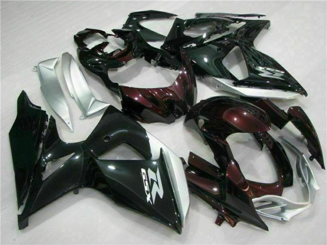 2009-2016 Suzuki GSXR 1000 Motorcycle Fairings - Glossy Black Silver White Canada Suppliers