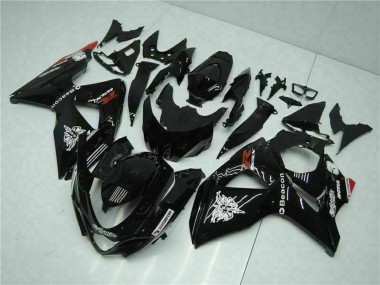 2009-2016 Suzuki GSXR 1000 Motorcycle Fairings - Glossy Black Red Beacon Motul Canada Suppliers