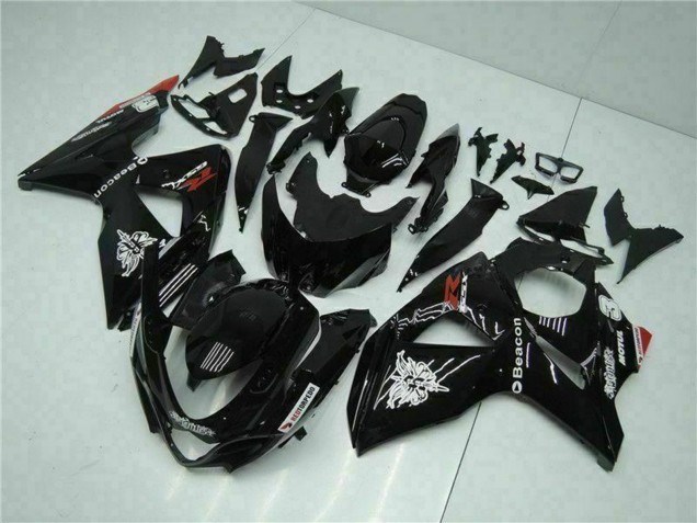 2009-2016 Suzuki GSXR 1000 Motorcycle Fairings - Glossy Black Red Beacon Motul Canada Suppliers