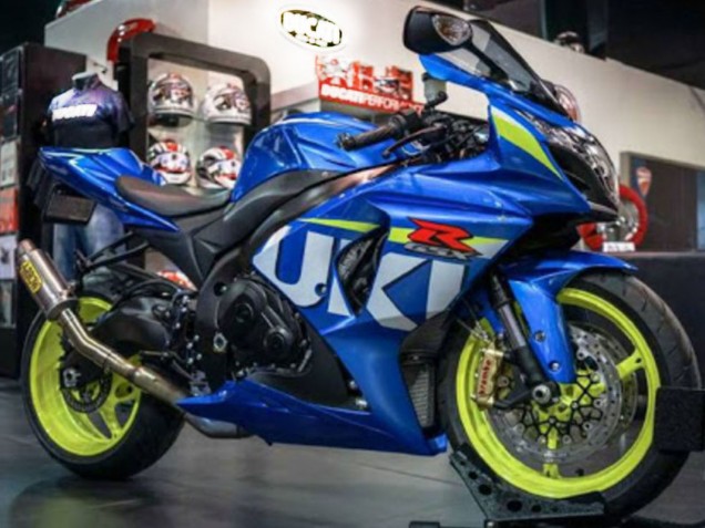 2009-2016 Suzuki GSXR 1000 Motorcycle Fairing - Blue Green White Canada Suppliers