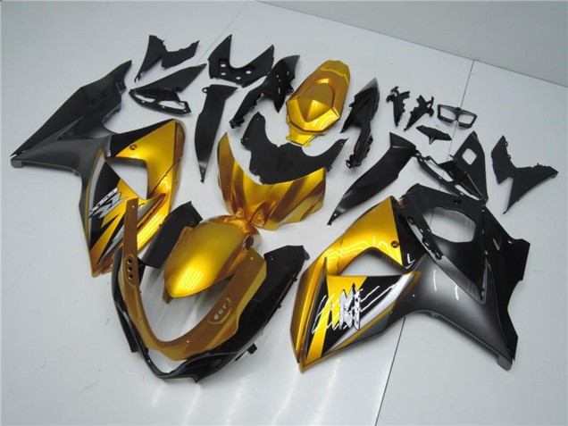 2009-2016 Suzuki GSXR 1000 Motorcycle Fairings - Gold Matte Black Canada Suppliers