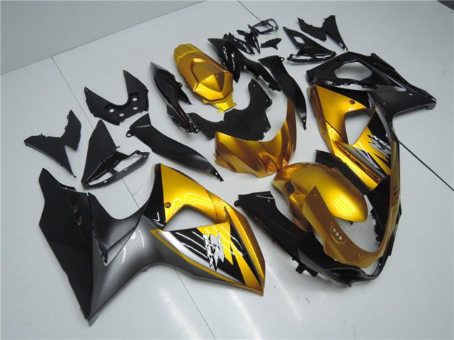 2009-2016 Suzuki GSXR 1000 Motorcycle Fairings - Gold Matte Black Canada Suppliers
