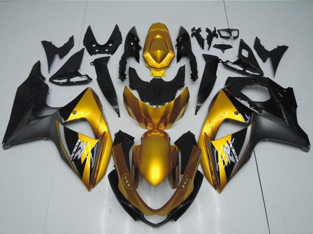 2009-2016 Suzuki GSXR 1000 Motorcycle Fairings - Gold Matte Black Canada Suppliers