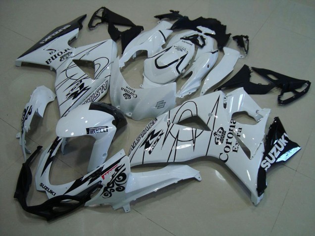 2009-2016 Suzuki GSXR 1000 Motorcycle Fairings - White Black Corona Canada Suppliers