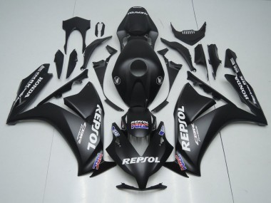 2012-2016 Honda CBR1000RR Motorcycle Fairings - Matte Black White Repsol HRC Canada Suppliers