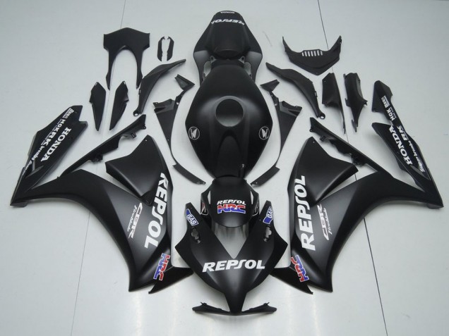 2012-2016 Honda CBR1000RR Motorcycle Fairings - Matte Black White Repsol HRC Canada Suppliers