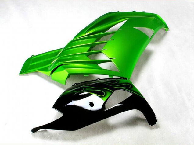 2012-2024 Kawasaki ZX14R ZZR1400 Motorcycle Fairing - Green Glossy Black Canada Suppliers