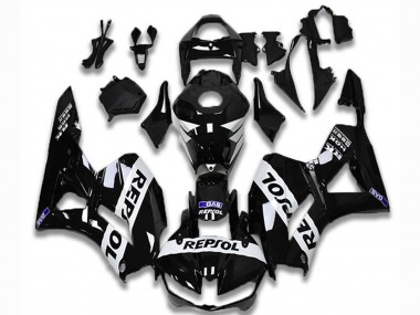 2013-2023 Honda CBR600RR Motorcycle Fairings - Glossy Black White Repsol Canada Suppliers