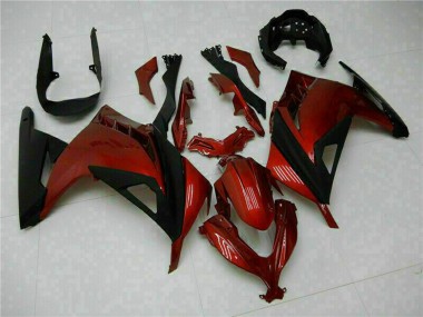 2013-2024 Kawasaki Ninja 300 EX300R Motorcycle Fairings - Red Black Canada Suppliers