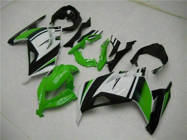 2013-2024 Kawasaki Ninja 300 EX300R Motorcycle Fairings - White Green Black Canada Suppliers