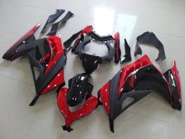 2013-2018 Kawasaki ZX300R Motorcycle Fairings - Red Glossy Black Matte Black Canada Suppliers