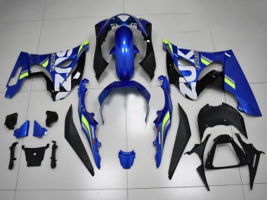 2017-2024 Suzuki GSXR 1000 Motorcycle Fairings - Blue White Green Canada Suppliers