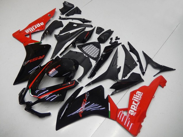 2009-2015 Aprilia RSV4 1000 Motorcycle Fairings - Glossy Black Red Canada Suppliers
