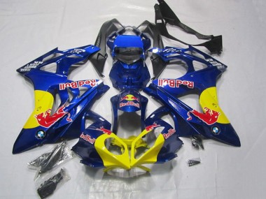 2009-2014 BMW S1000RR Motorcycle Fairings - Blue Yellow Red Bull Canada Suppliers