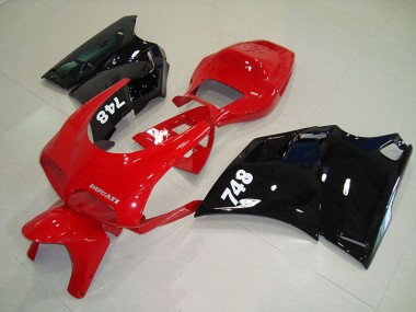 1993-2005 Ducati 748 Motorcycle Fairings - Red Glossy Black Canada Suppliers