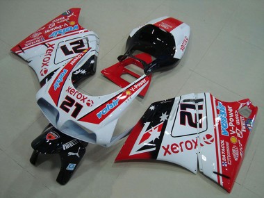 1993-2005 Ducati 748 916 996 996S Motorcycle Fairings - White Red Glossy Black Valsir Xerox 21 Canada Suppliers