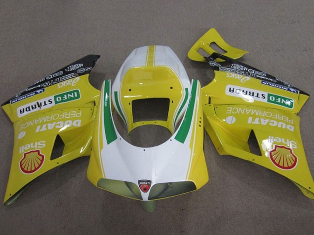 1993-2005 Ducati 748 Motorcycle Fairings - Yellow White Green Shell Info Strrda Canada Suppliers
