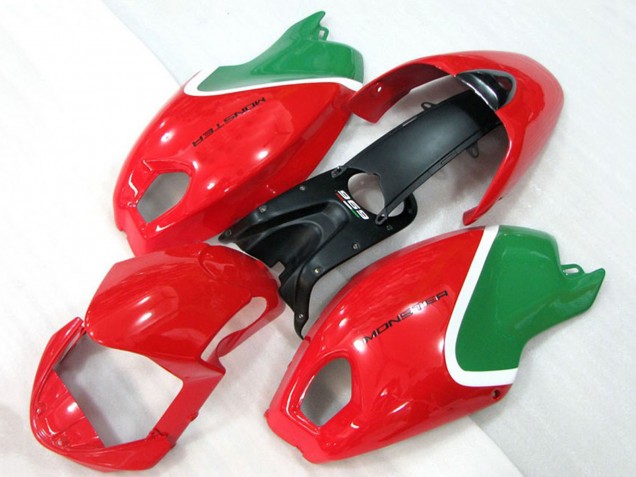 2008-2012 Ducati Monster 696 Motorcycle Fairings - Red White Green Canada Suppliers
