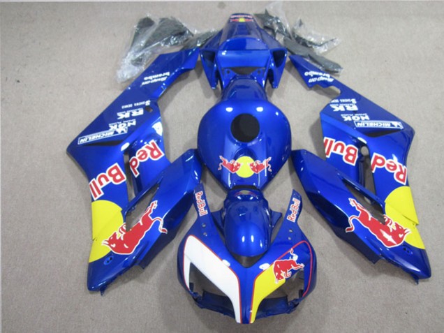 2004-2005 Honda CBR1000RR Motorcycle Fairings - Blue Yellow White Red Bull Canada Suppliers