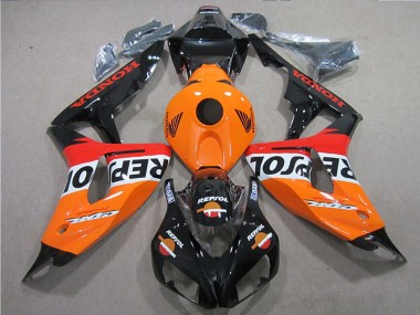 2006-2007 Honda CBR1000RR Bike Fairings - Orange White Red Glossy Black Repsol Canada Suppliers