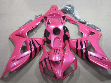 2006-2007 Honda CBR1000RR Motorcycle Fairings - Pink Black Monster Canada Suppliers