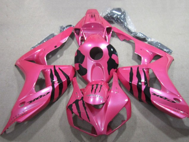 2006-2007 Honda CBR1000RR Motorcycle Fairings - Pink Black Monster Canada Suppliers