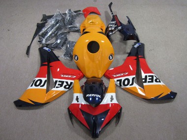 2008-2011 Honda CBR1000RR Motorcycle Fairings Kits - Orange White Red Glossy Black Repsol Canada Suppliers