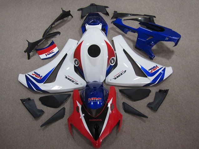 2008-2011 Honda CBR1000RR Motorcycle Fairings Kits - White Red Blue HRC Canada Suppliers