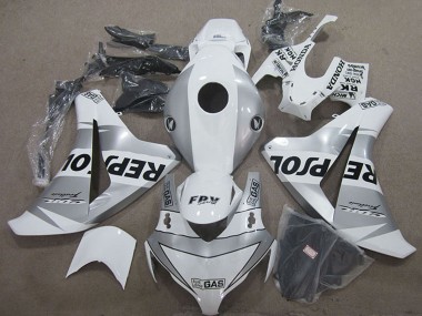 2008-2011 Honda CBR1000RR Motorcycle Fairing - White Silver Black Repsol Canada Suppliers