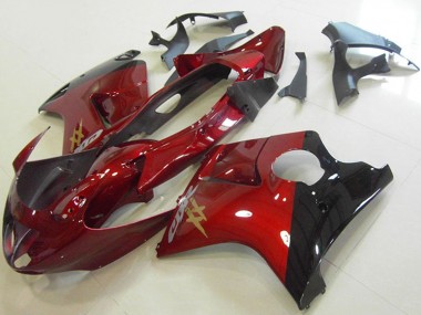 1996-2007 Honda CBR1100XX Blackbird Motorcycle Fairings - Candy Red Glossy Black Canada Suppliers