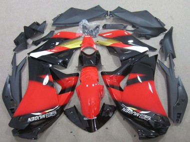 2011-2016 Honda CBR125R Motorcycle Fairings - Red Gold Glossy Black Canada Suppliers