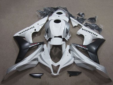 2007-2008 Honda CBR600RR Bike Fairings - White Matte Black Canada Suppliers