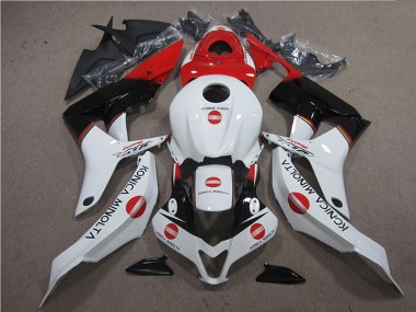 2007-2008 Honda CBR600RR Motorcycle Fairings - White Red Glossy Black Konica Minolta Canada Suppliers