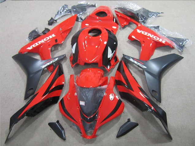2007-2008 Honda CBR600RR Motorcycle Fairings - Red Glossy Black Matte Black Canada Suppliers
