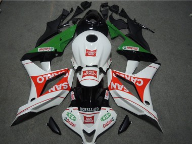 2007-2008 Honda CBR600RR Motorcycle Fairings - White Red Green San Carlo Canada Suppliers