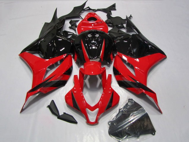 2009-2012 Honda CBR600RR Motorcycle Fairings Kits - Red Glossy Black Canada Suppliers